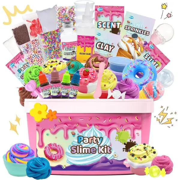 Mini Party Slime Kit for Kids DIY Butter, Cloud & Foam Slime Making Set, Ultimate Party Favors for Girls & Boys, Stress Relief Sensory Toys, Creative Craft Kit for Birthdays & Gifts