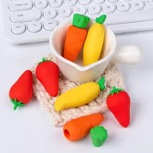 Cute Jumbo Fruit Erasers, Clean Residue-Free Erasers for Students, Non-Toxic Pencil Erasers for Kids, Creative Stationery Writing Fun