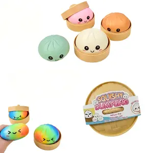 unboxing surprise Rainbow glitter Galaxy big Dumpling Squishy mystery slow rise Toy, Kawaii Fidget Toy,dumplings squishies Soft TPR Stress Relief Sensory Toy, Cute Easter Basket kid Gift box exchange
