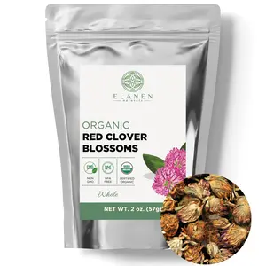 Red Clover Blossoms, USDA Certified Organic, Whole