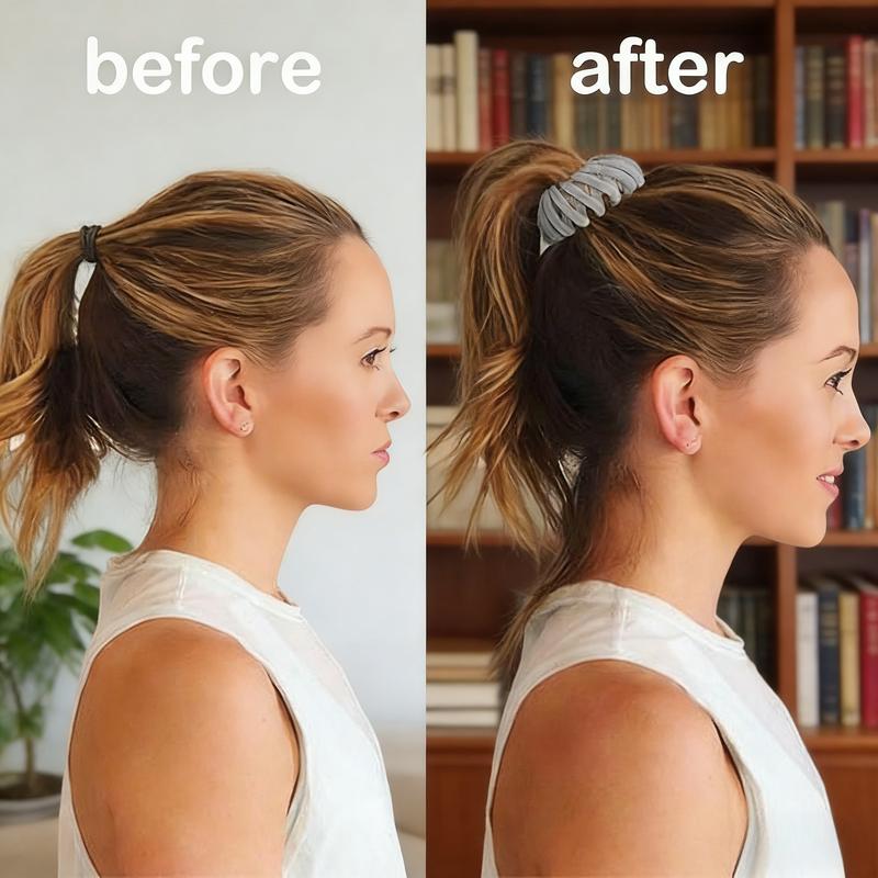 Bohemian Style Bird Nest Magic Hair Clips Set 7pcs, Elegant Cute Hollow, Out Round Plastic Hair Bun Accessories for Women with Wedding Festival Hair Decor