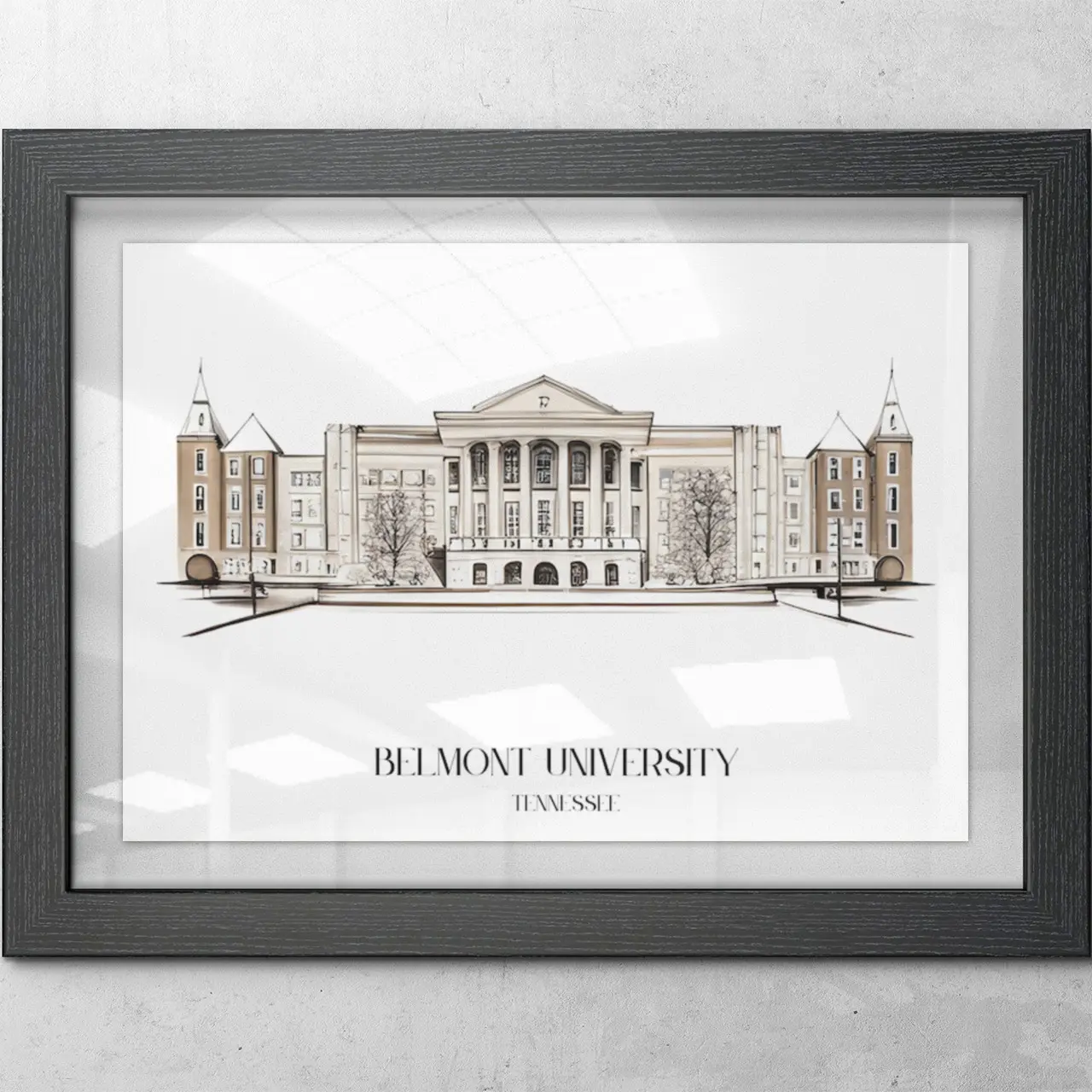 Belmont University Poster Decor Print Room Prop Ornaments Wall Photo Artistic Decoration