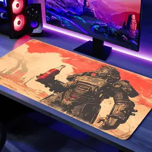 Fallout Vegas Desk Mat New Vegas Playmat Power Armor Gaming Mouse Pad  For Home Decor And Workspace