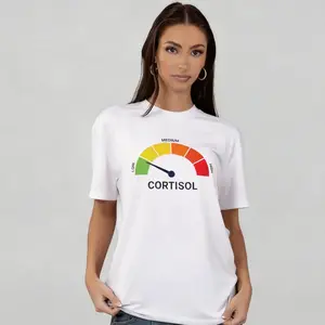 “Low Cortisol, High Cortisol – Funny T-Shirt | 100% Cotton Short Sleeve Casual Tee”