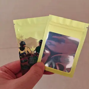 20/50/100PCS Reusable Polyester Film Zipper Storage Bags,  Ideal for Party Gifts, Gift Wrapping, Durable and Convenient