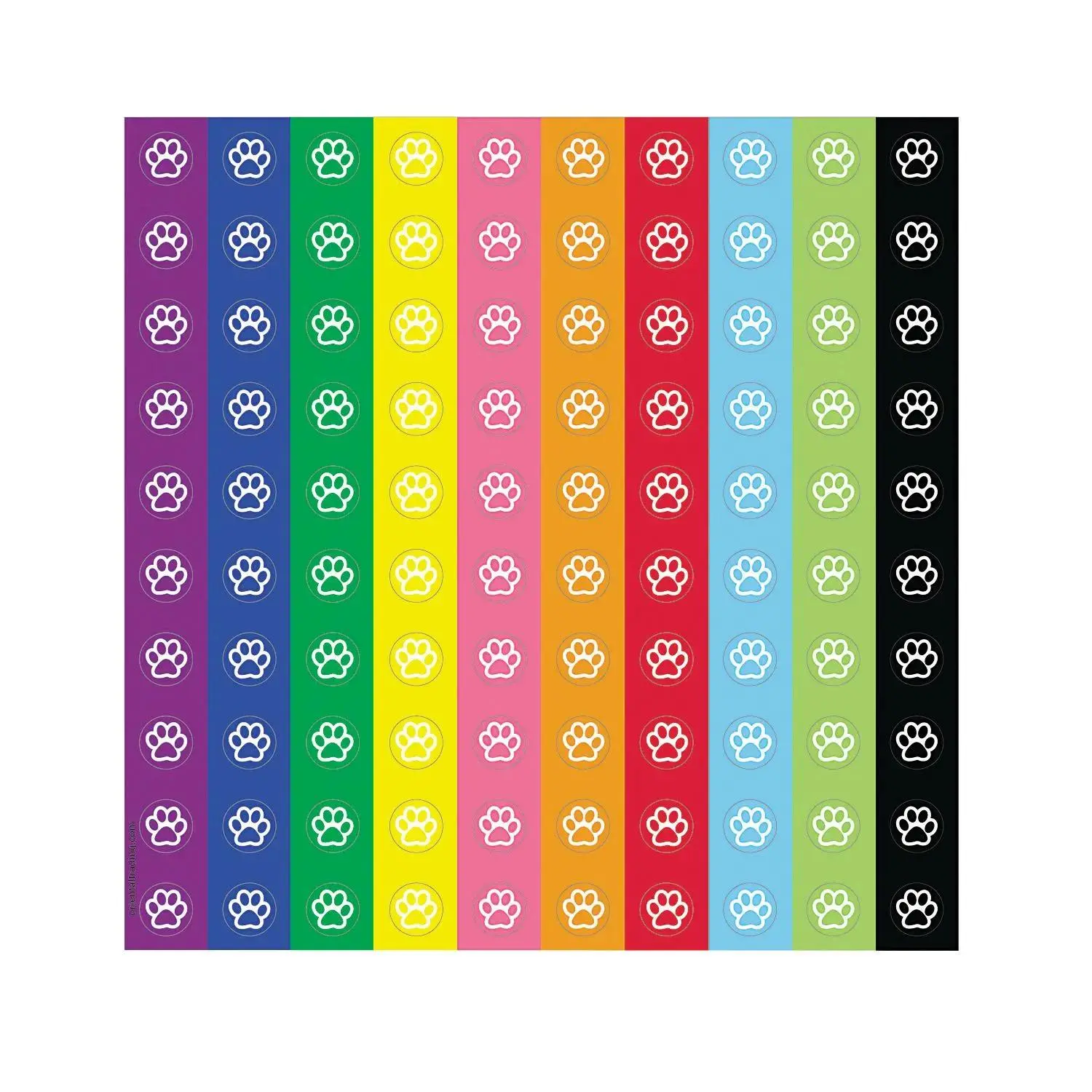 1/2" Bulk 800 Pc. Multicolor Paw Prints Mini Stickers