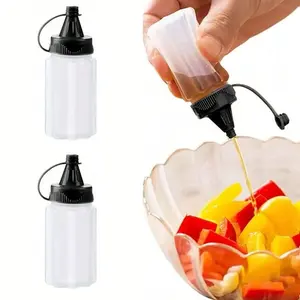 Portable Condiment Squeeze Bottle, Mini Sauce Dispenser, Tomato Ketchup Bottle, for Office Lunch Boxes, Outdoor Camping Picnic, Kitchen Tool