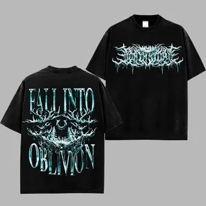 [$$$MANLIFE] Lorna Shore Oblivion Retro Unisex 100% Heavyweight Cotton T-Shirt, Lorna Shore 2026 Tour Merch, Unisex Oversize Deathcore Rock Band Cotton T-shirt Gift For Rock Music Lovers Gothic Punk Emo Grunge Y2K Outfits Vintage