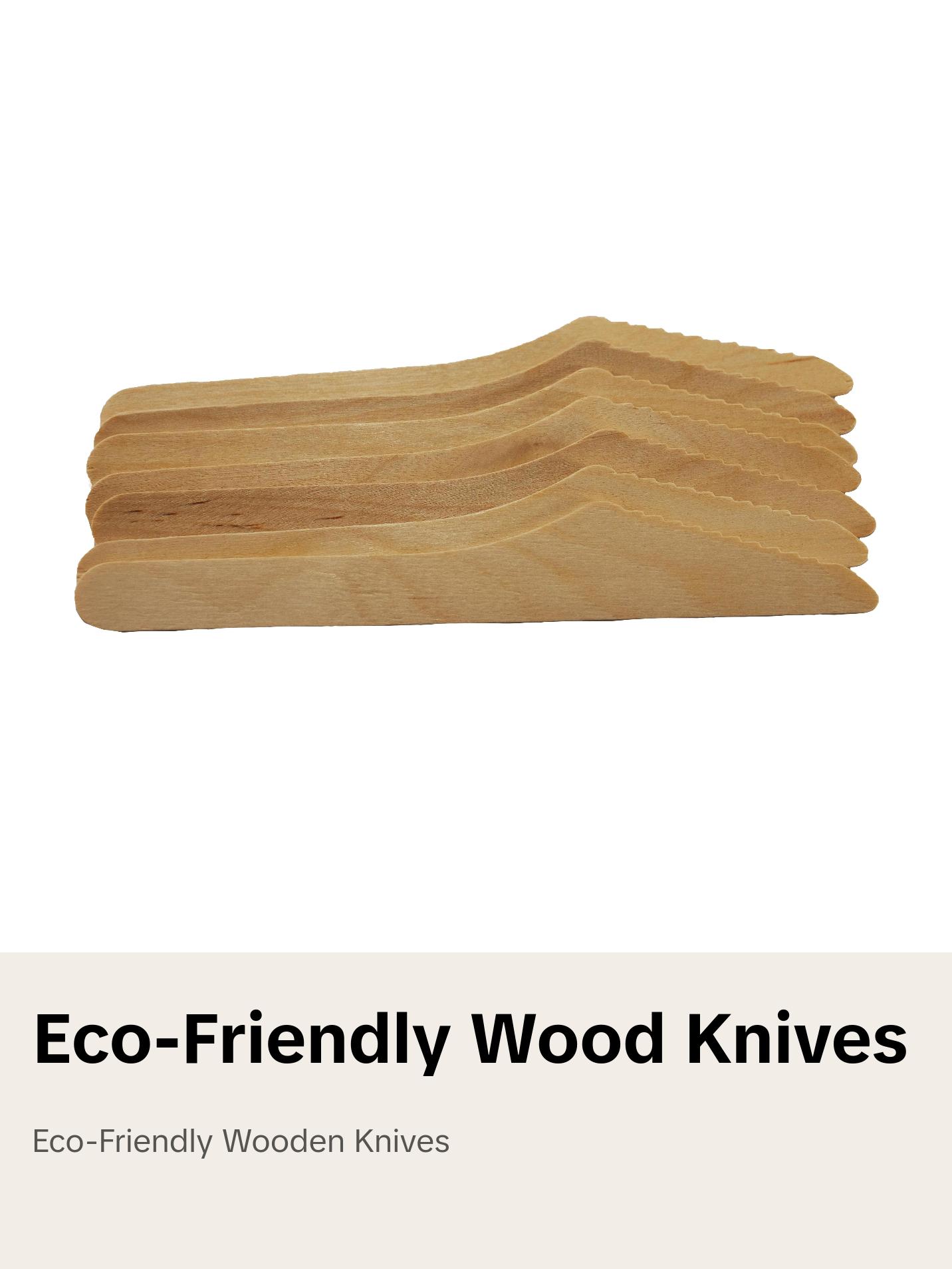 HARSHU Disposable Wooden Knife Set (100 per pack) HARSHU Disposable Wooden Knife Set (100 per pack)