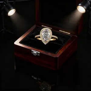 Elegant Water Drop Rhinestone Ring! Women's Wedding Party & Engagement Gift Jewelry