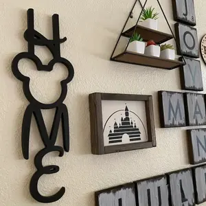 Mouse Metal Wall Art Outline Decoration, Living Room Bedroom Office Home Decor, New House Gift, Durable Iron Craft, Fun Design, Modern Minimalist Design