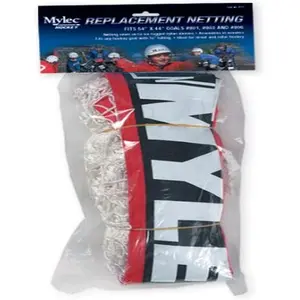Indoor Hockey Net, Street Hockey Net Replacement, Durable, Lightweight & Portable, Easy to Assemble & Disassemble, Machine Wash, High-Grade Material Netting (Red/White)