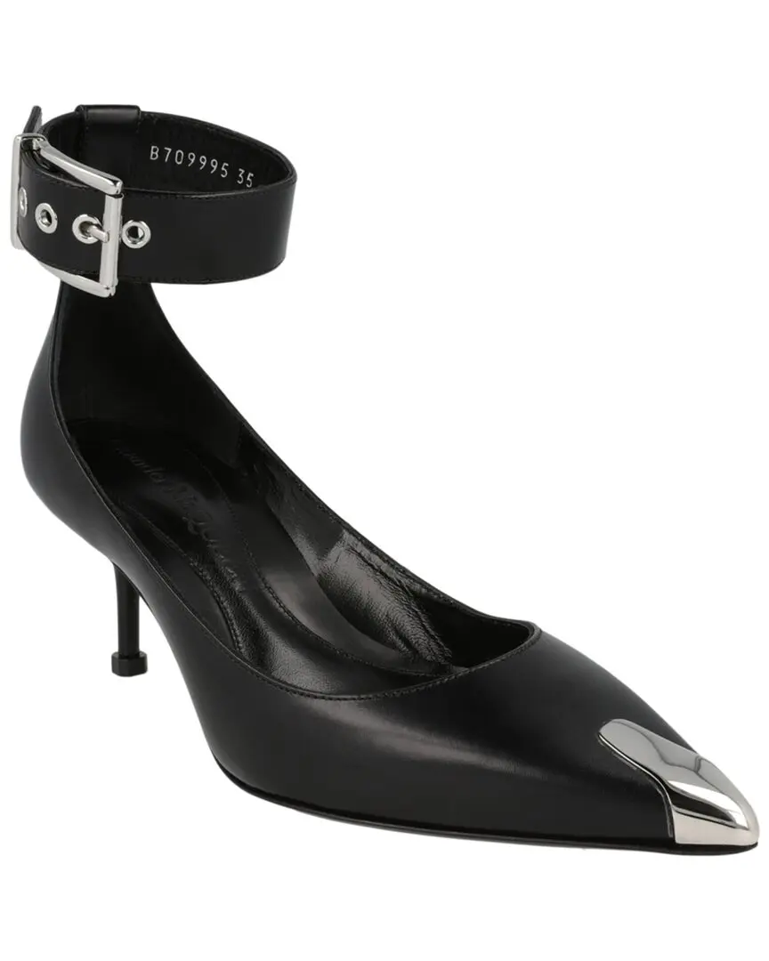 Alexander McQueen Buckle Leather Sandal