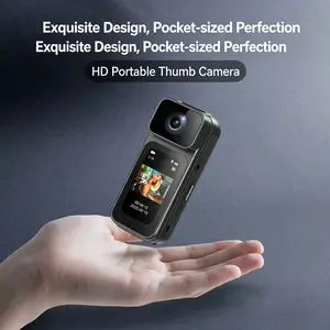 2.7K Ultra HD Thumb Action Camera Portable Body Cam with Anti-Fall Protection for Sports Vlogging & Outdoor Activities 2720x1530 Pixels High-Resolution Imaging 128G Memory Card tiktokshopspringglowup, Wifi, Micro Sd outdoorfun Rotatable