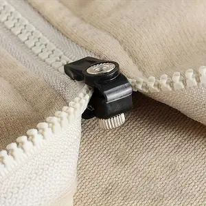 6pcs Tool-Free Zipper Pull Replacement, Instant Fix Detachable Metal Slider, No-Sew Repair for Jackets, Bags & Boots, Zipper Closure
