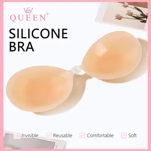 VFVQUEEN Ultra-Thin adhesive Silicone magic Bra Womenswear Nipple Covers instant invisible lift Comfy Backless No Slip water proof Reusable Perfect for Yoga Parties & Everyday Clothes Aesthetics Dress  Bridal, Minimalist, Strapless, Outfit, Gamis