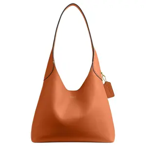 COACH Brooklyn 28 Magnetic Closure Leather Handbag and Shoulder Bag in Medium Brown for Women