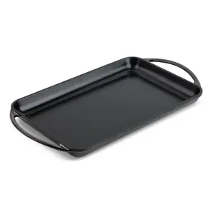 Nonstick Cast Iron Griddle 11 in Square - Ideal for Cooking and Food Preparation - Versatile Cooking Tool - Pans, Cookware Traditional Bbq