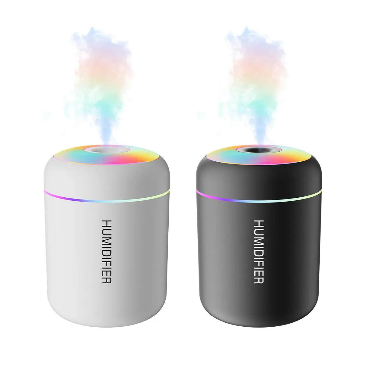 180ML Air Humidifier, 1 Count USB Electric Humidifier with LED Light, Portable Humidifier for Home Bedroom Car, Aromatherapy Humidifying Sprayer