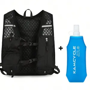 Running Vest Backpack with 500ML Soft Flask, Lightweight Hydration Backpack for Men Women, Ideal for Hiking, Cycling, Climbing