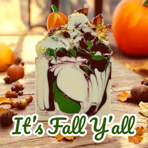 It's Fall Y'all Artisan Novelty Soap perfect for fall gift giving, Thanksgiving, fall scent, spiced apple scent
