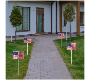 Northlight American Flag 4th of July Pathway Marker Stakes
