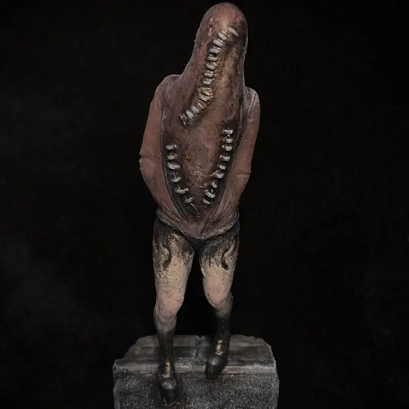 Silent Hill 2 Remake Lying Figure Statue Hand-Painted Custom 3D Printed Collectible Horror Video Game Statue for Collectors and Fans