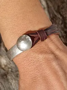 Geometric Layered Bracelet, Unique Design for Fashion Lovers, Multi-layered Fashion Jewelry for Women & Men, Perfect for Any Occasion, Leather Braided Bracelet