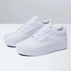 Vans Unisex Old Skool Stackform Sneakers, True White, Classic Design, Comfortable Fit