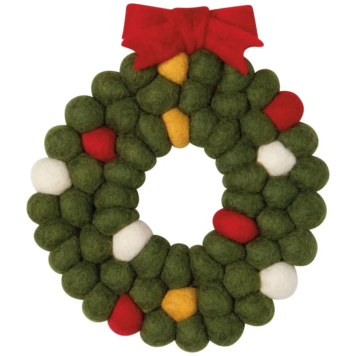 Danica Jubilee Felt Wool Trivet | Wreath Christmas