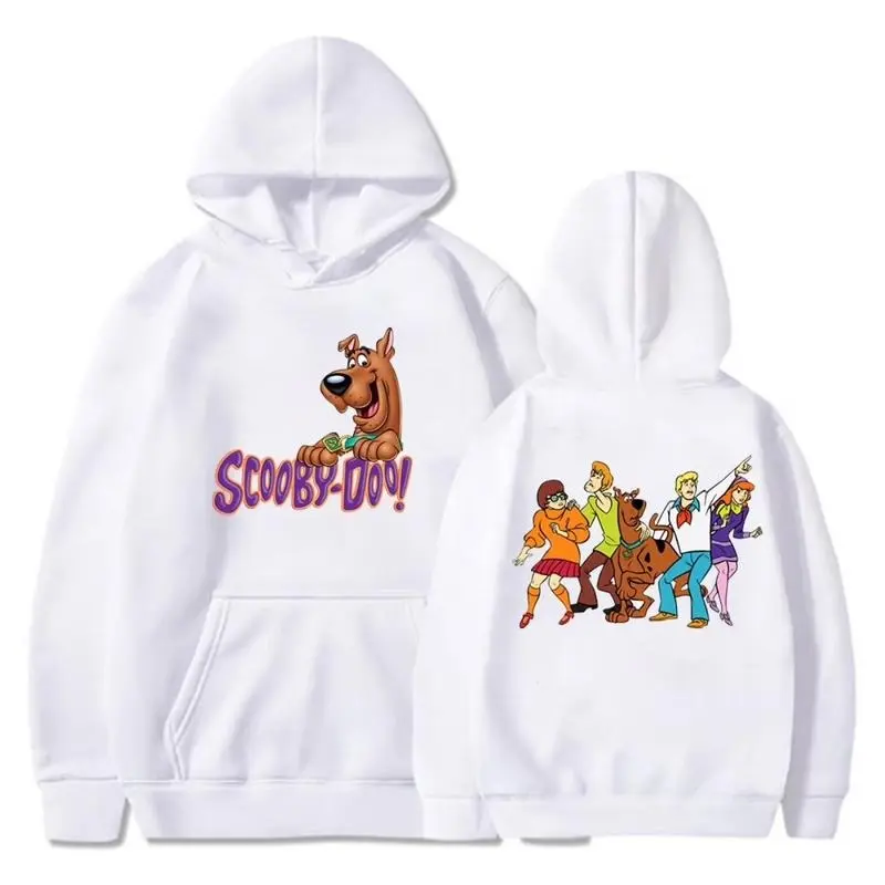 Menswear Classic Scooby Doo Graphic Hoodie, Stylish Cozy Streetwear Pullover Sweatshirt, Festive Holiday & Birthday Gift, Apparel