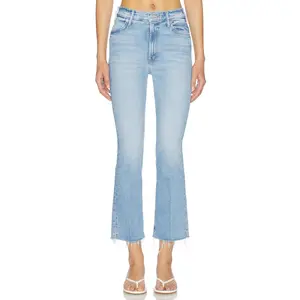 MOTHER The Hustler Ankle Fray Jeans in Sow Surreal