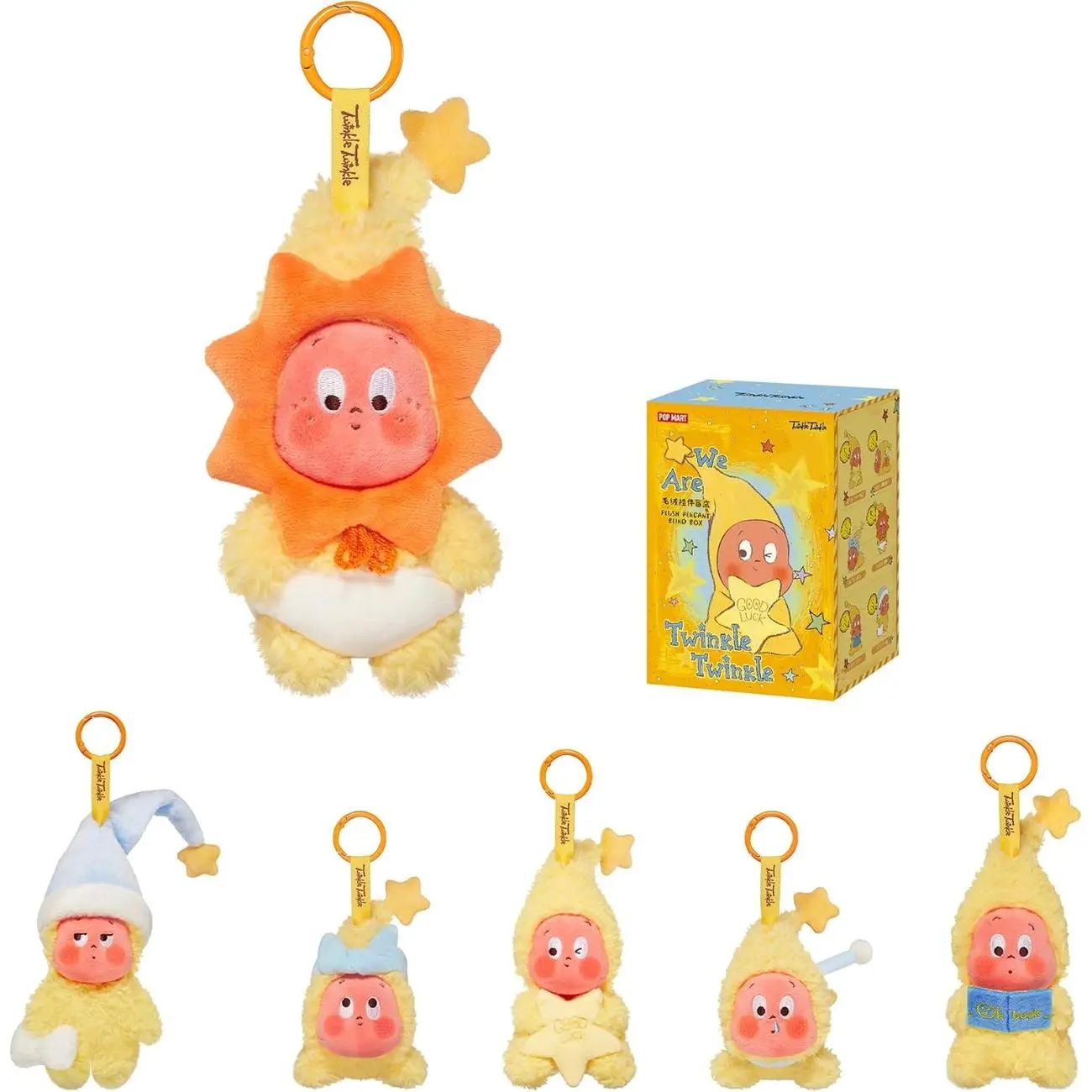 We are Twinkle Twinkle Plush Pendant Blind Box - 6 Unique Designs