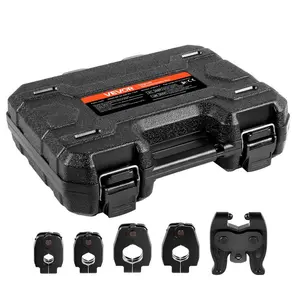 VEVOR 5PCS ProPress Pressing Kit for Standard Series Press Tools, 4PCS Press Rings (1/2, 3/4, 1, 1 - 1/4) R8 Actuator for ProPress Copper Pipes, Compatible with 32KN Press Tools for 180 OperationVEVOR Super Brand Day