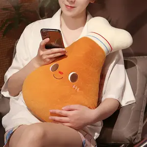 Fried Chicken Burger Plush Toy Super Soft Filled Plush Pillow Delicious Food Toys For Kids Christmas Halloween Holiday Gifts
