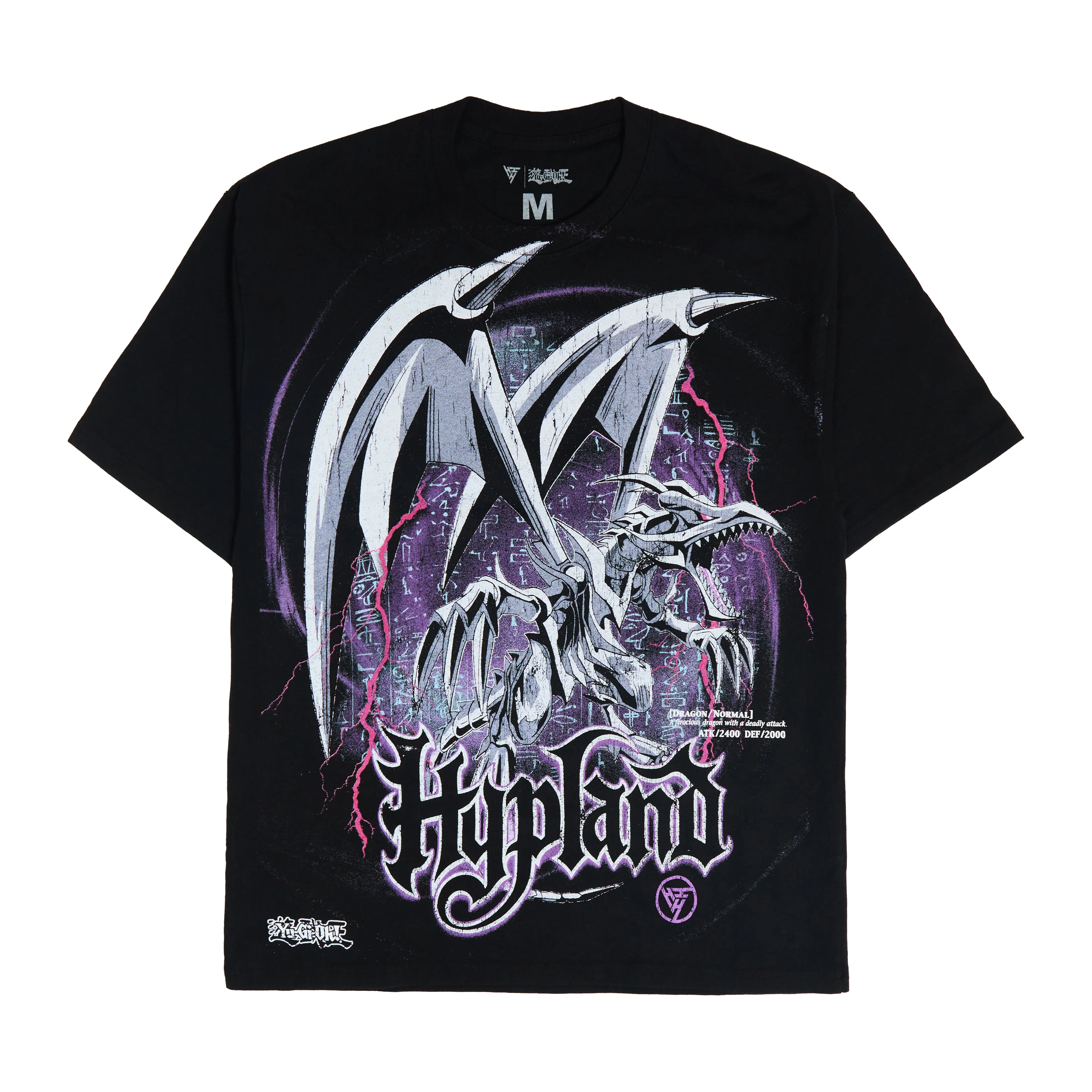 YUGIOH RED EYES JUMBO PRINT SHIRT (BLACK)