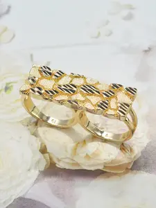 Men's Punk Style Rhinestone Stacking Ring Set, Fashionable Hollow Out Design, Perfect for Daily Wear, Parties, Christmas, Halloween, Valentine's Day Gifts, Statement Rings