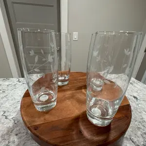 Juego de 4 vasos Moderna. Con capacidad de 15onzas