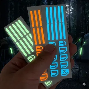 Glow in the Dark Car Window Switch Stickers - Universal Fluorescent Decals for Most Vehicle Models, Interior Button Upgrade & Night Vision Aid, Car Accessory