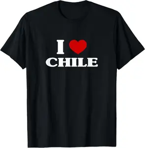 100%cotton Chile I Heart Chile Souvenir I Love Chile T-Shirt