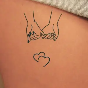 Romantic Love Herb Temporary Tattoo Sticker-Fade-Resistant Reflective, Lasts 7-14 Days