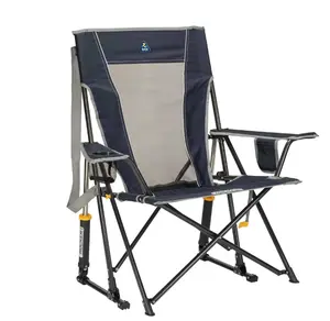 GCI Outdoor Comfort Pro Rocker Foldable Rocking Camp Chair with Mesh Backrest