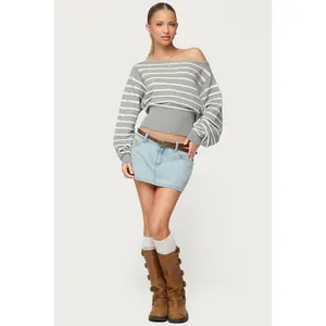 Petite Chiara Denim Micro Skirt