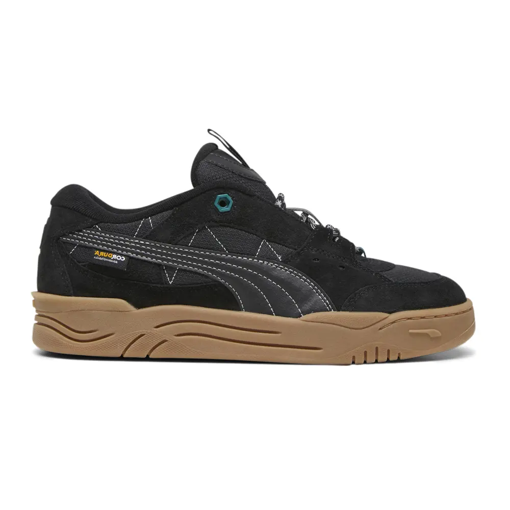PUMA Mens -180 Cordura Lace Up Sneakers Shoes Casual - Black