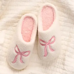 Pink Bow Slippers