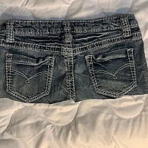 Blue Asphalt Mini Skirt Cutoffs - Women's Bottoms, Casual Style, Basic Design, Minimalist & Comfortable Fit