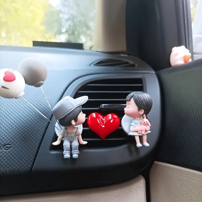 Car perfume cute air conditioner air outlet pendant cartoon car fragrance Car Aromatherapy car couple accessories air outlet decoration Car Air Diffuser Car Scent Diffuser