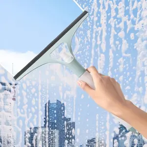 Two-Piece Glass Squeegee Set, Home Use Spray Dual-Sided Glass Scrubber, Multi-Functional Glass Brush, Essential Cleaning Tool