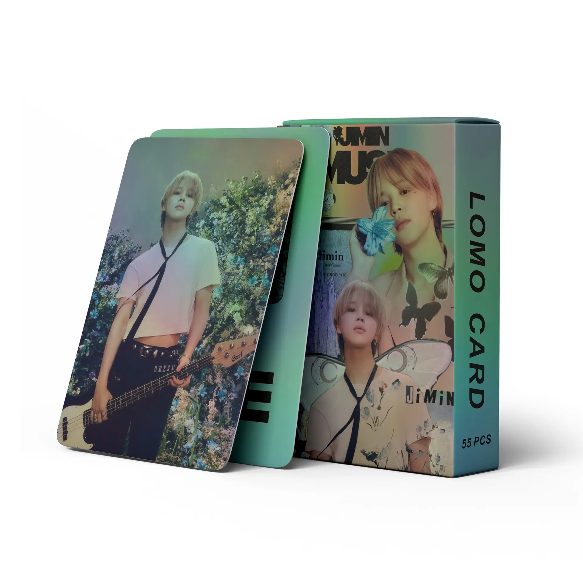 55 fat bullet JIMIN MUSE laser card Park Zhimin star collection peripheral LOMO card Vertical Cards Card Design