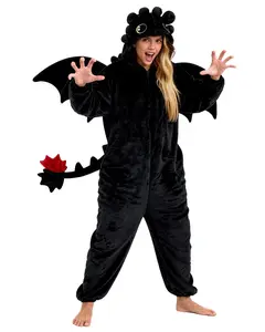 Couple Dragon Onesie Pajamas – Cozy Plush Matching Costume